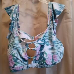 Tropical Floral Bikini New With Tags